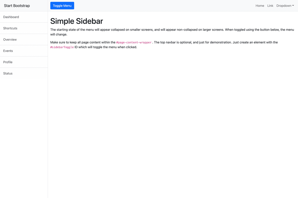 Simple Sidebar