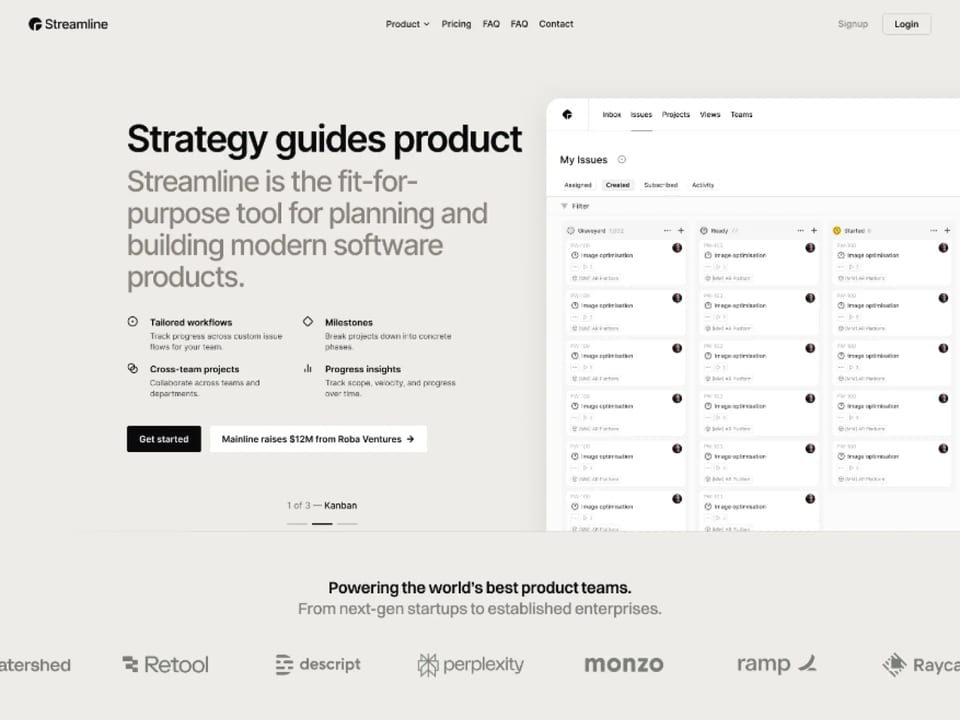 Streamline - Modern landing page template Next.js & Astro