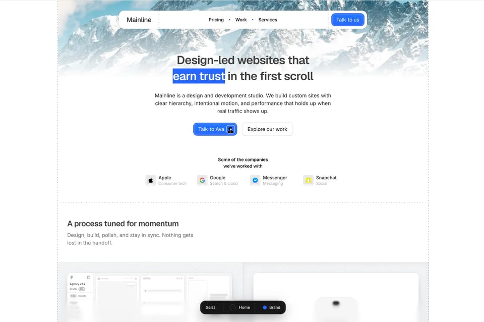 Design & Development Studio Template