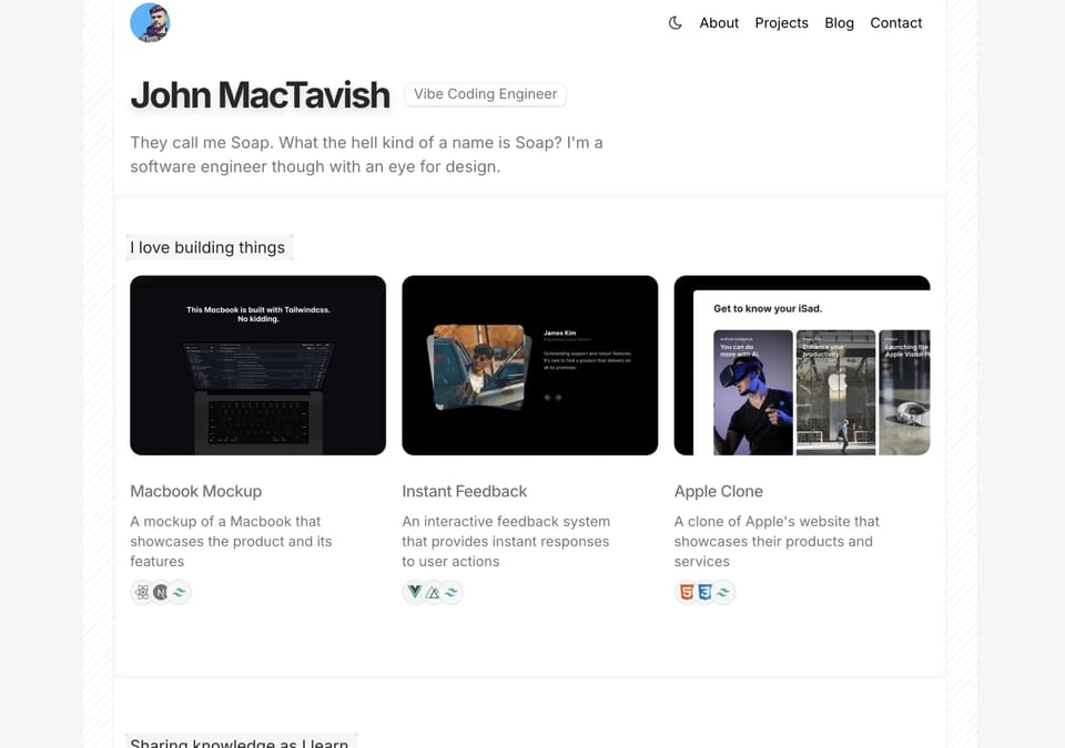 Minimal Portfolio Template