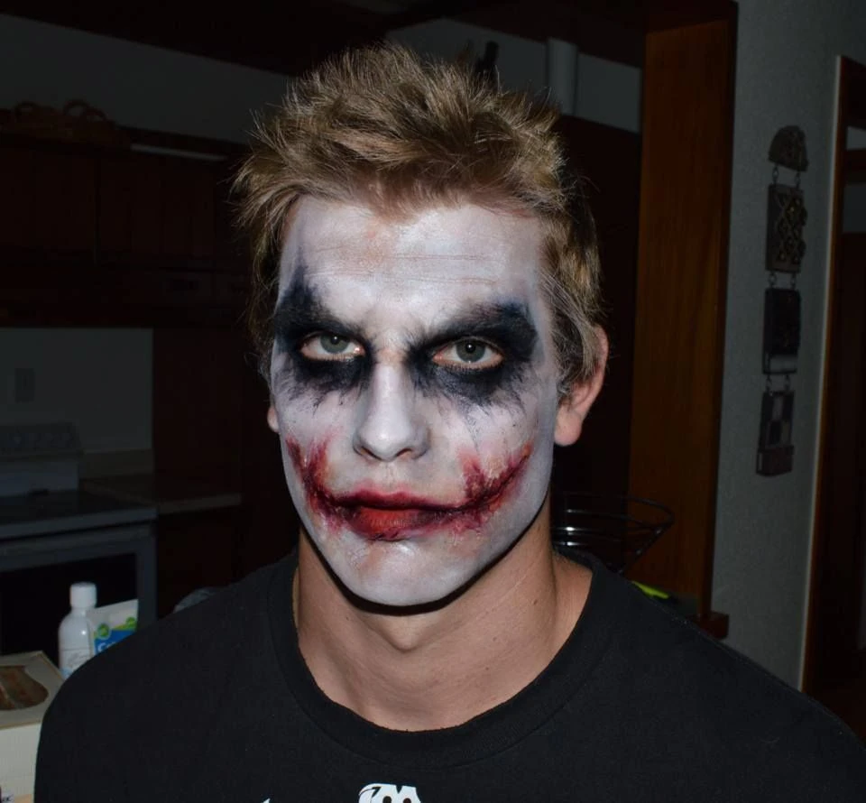 Joker makeup portrait
