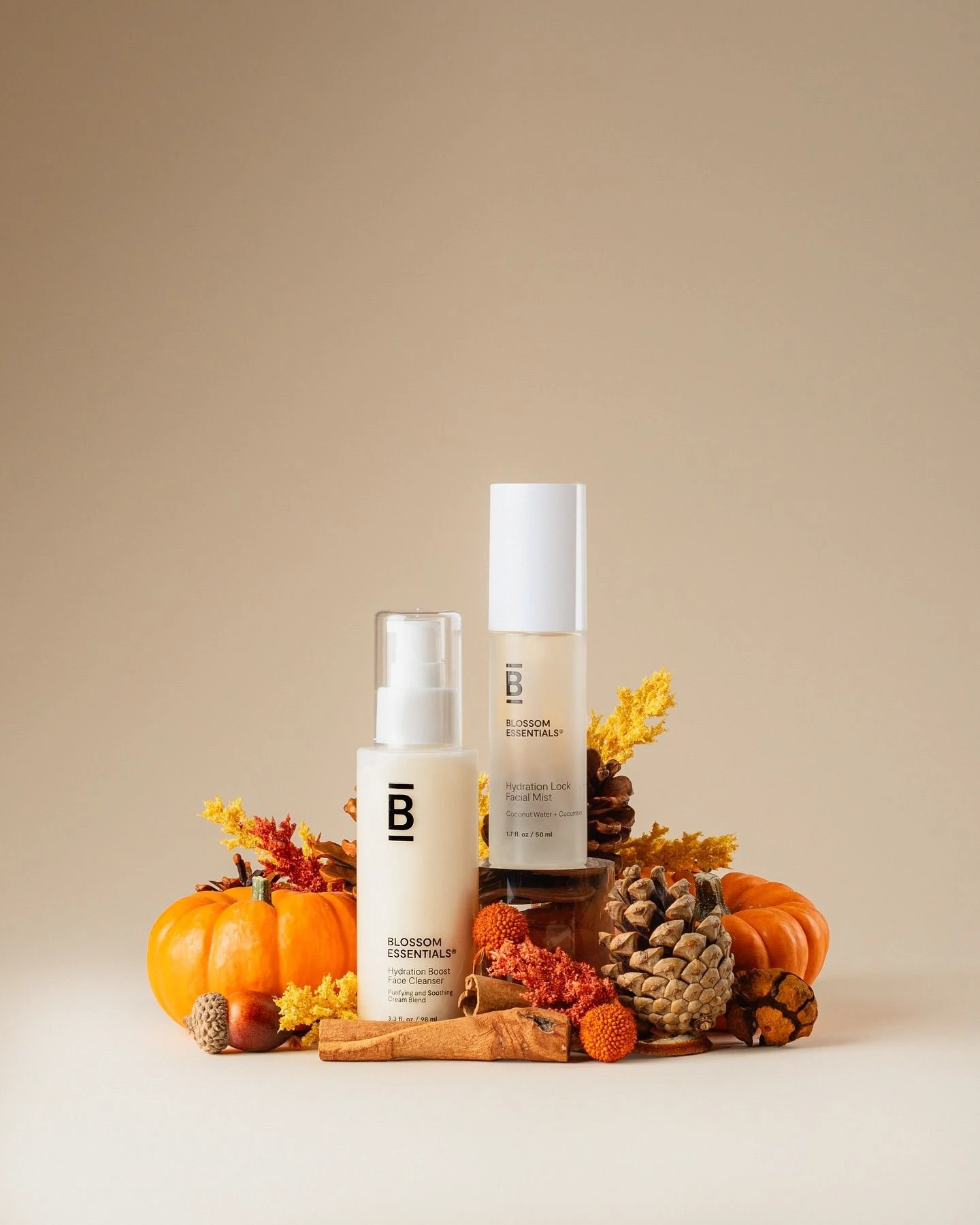 Autumn Skincare Duo on Cream Sweep