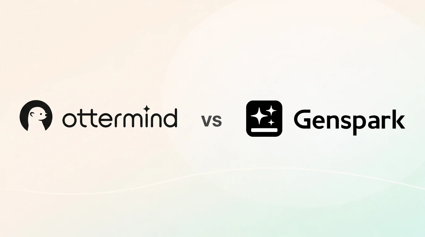 Titelbild zum Vergleich von Ottermind und Genspark