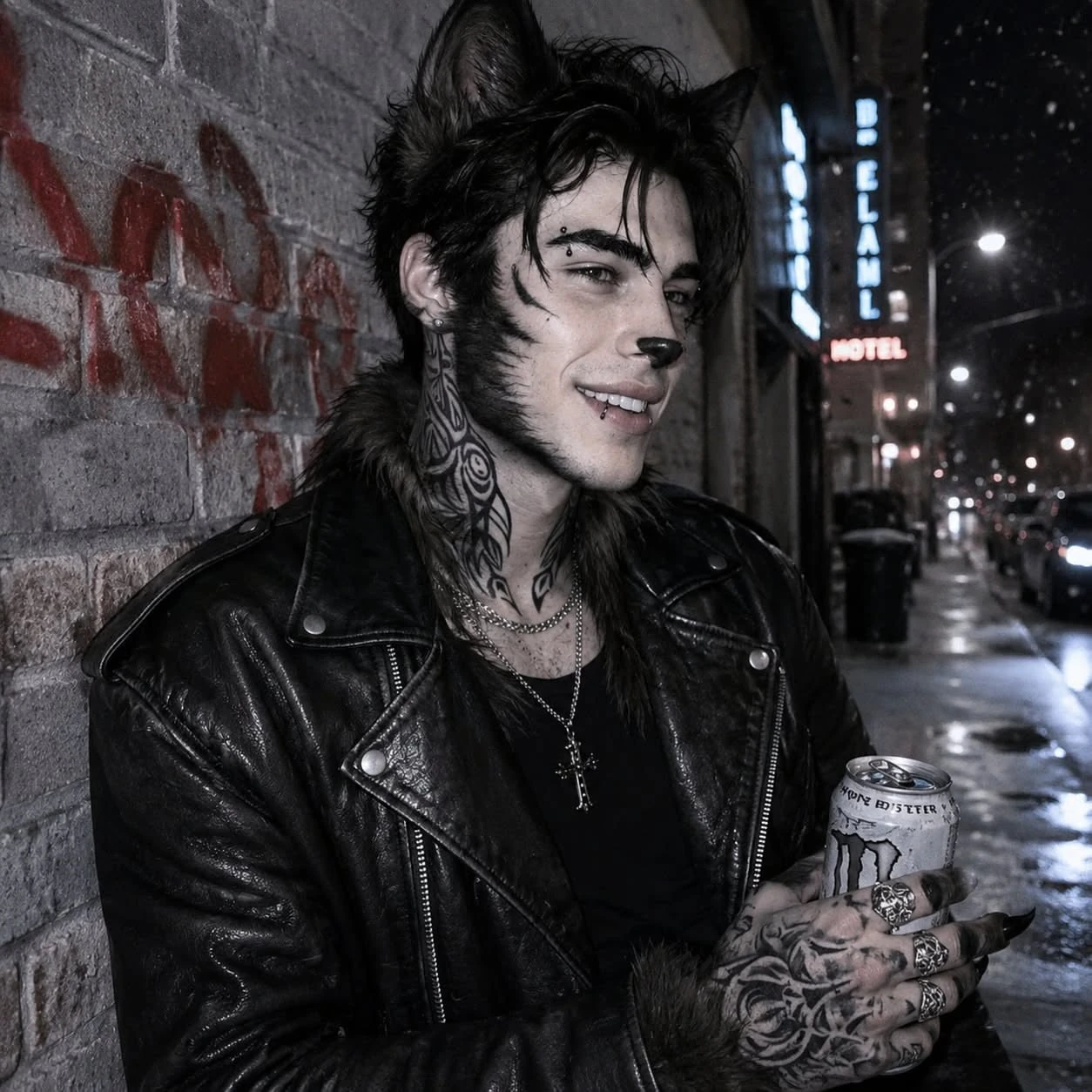 Street vampire makeup