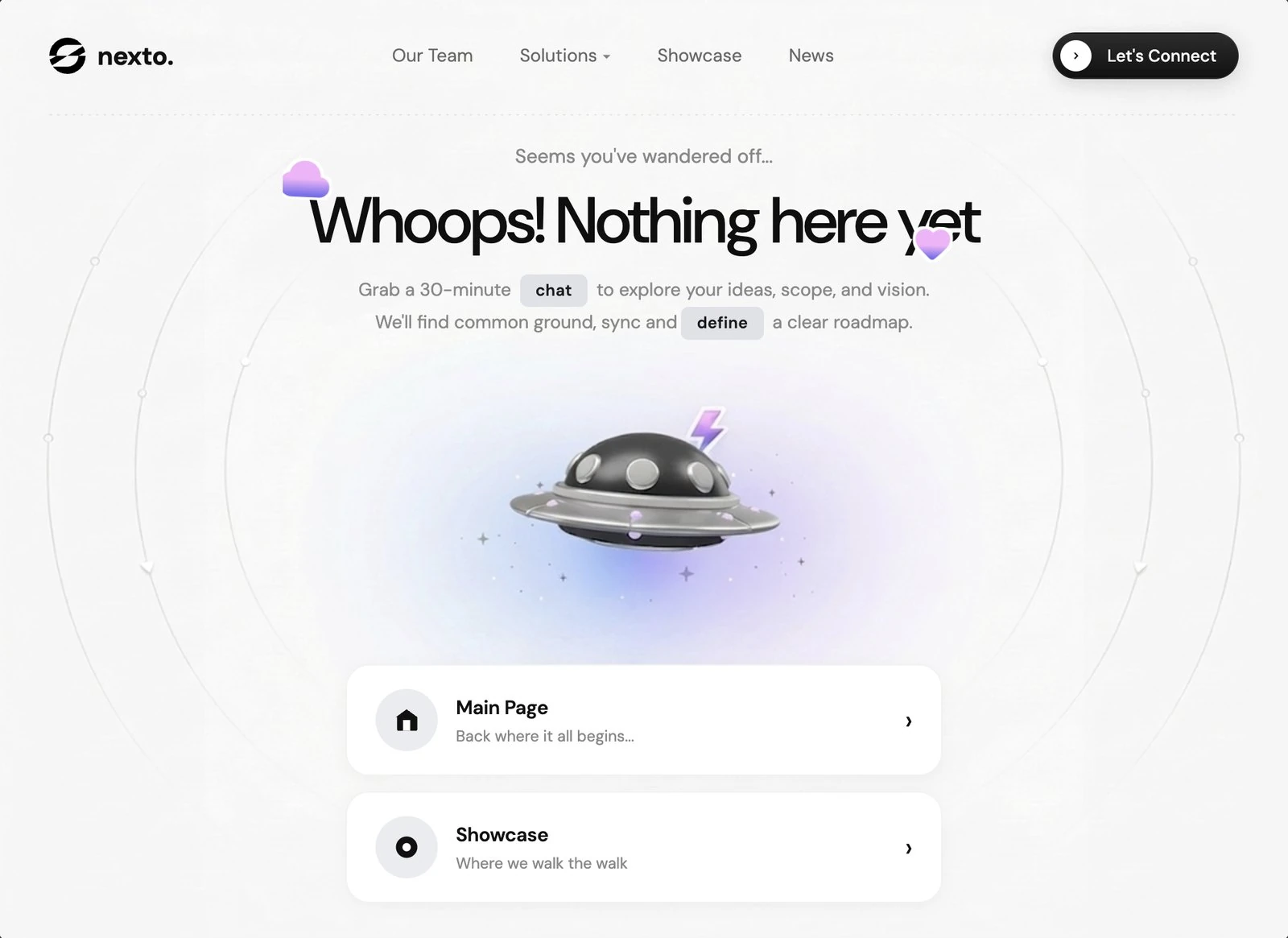 Nexto 404 — KI & SaaS 404-seite preview