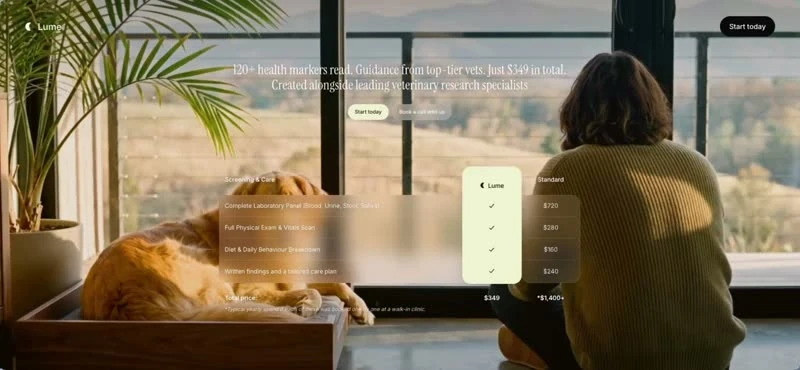 Pet Diagnostics — Gesundheit landingpage preview