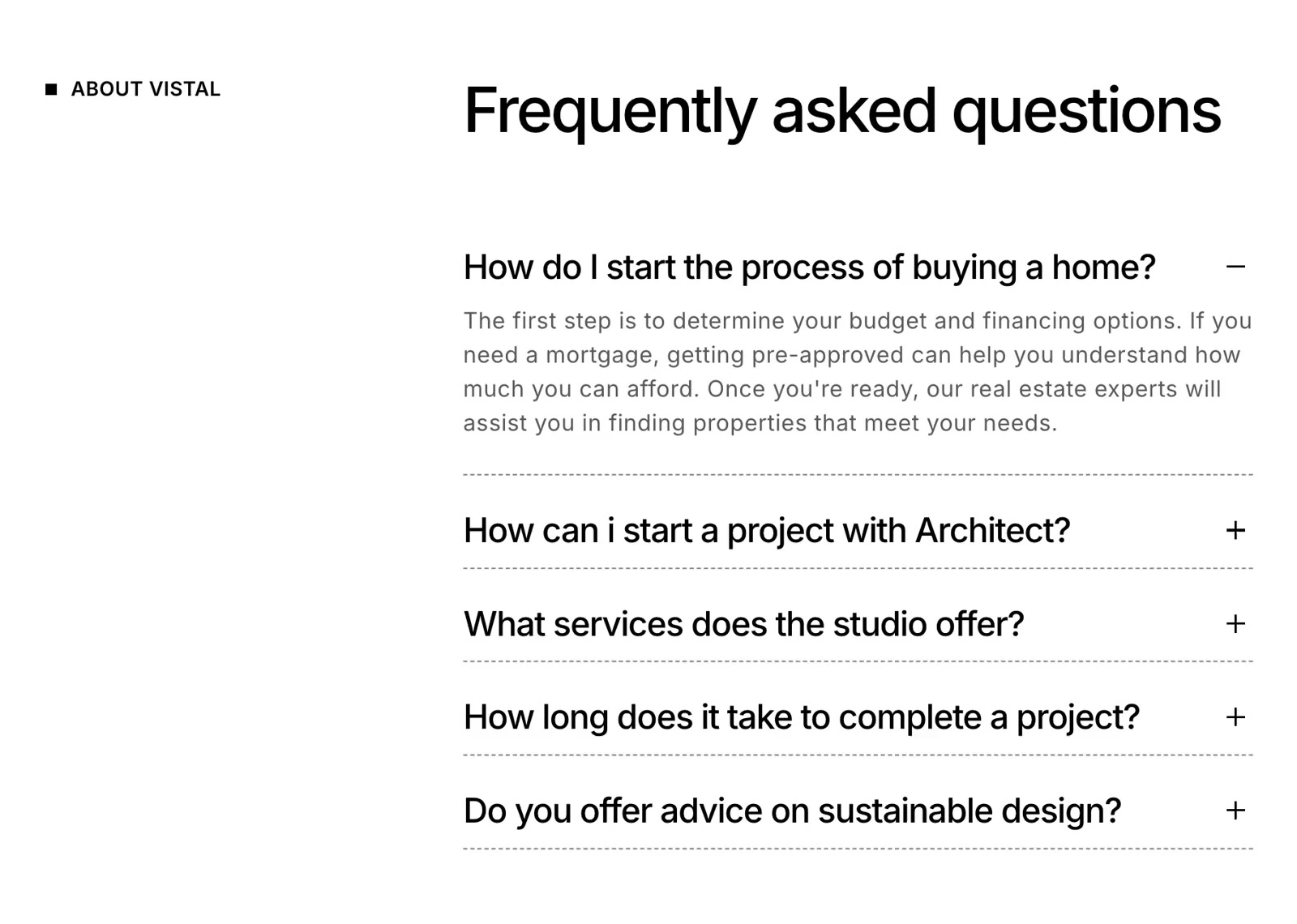 Cortexa FAQ KI & SaaS FAQ-Bereich design preview