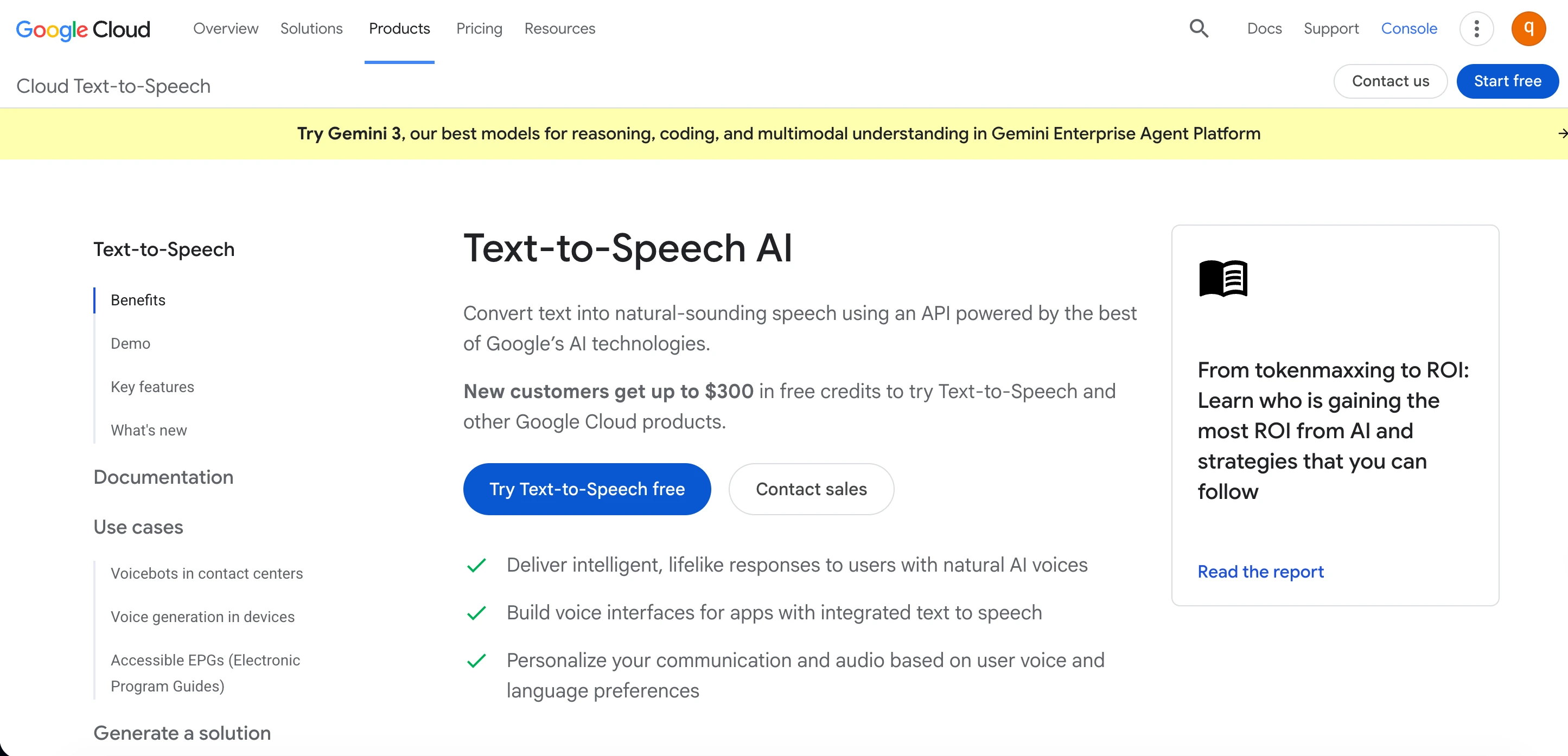 Google Cloud Text-to-Speech voice workflow