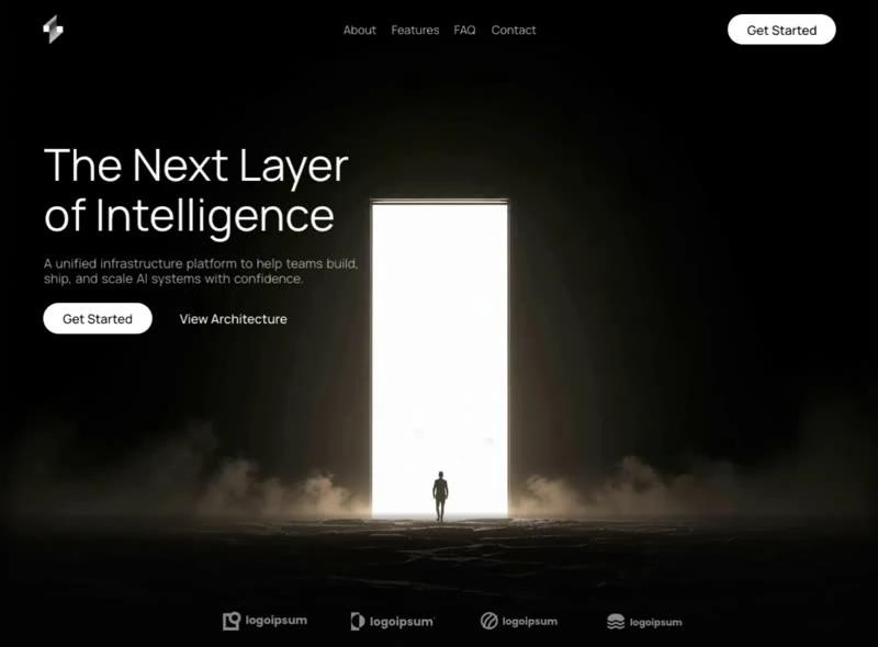 Intelligence Layer — KI & SaaS landingpage preview