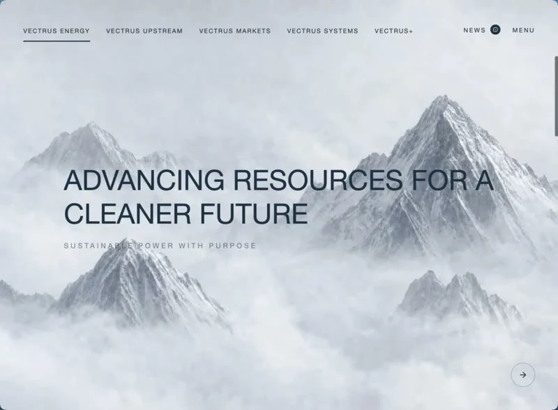 Vectrus Energy — Industrie landingpage preview