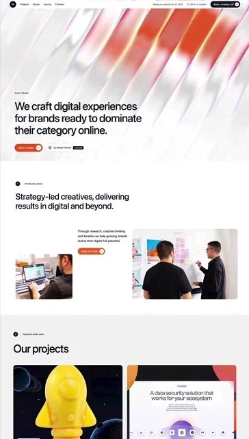 Modern Agency — Agenturen & Studios landingpage preview
