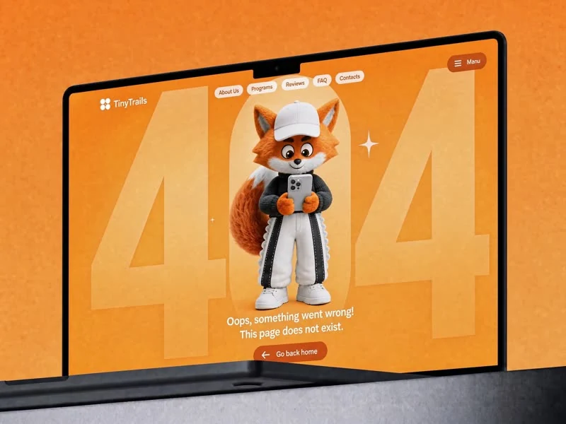 Fun 404 Page — Bildung & Community 404-seite preview