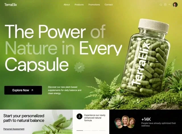 Wellness Balance — Gesundheit hero-bereich preview