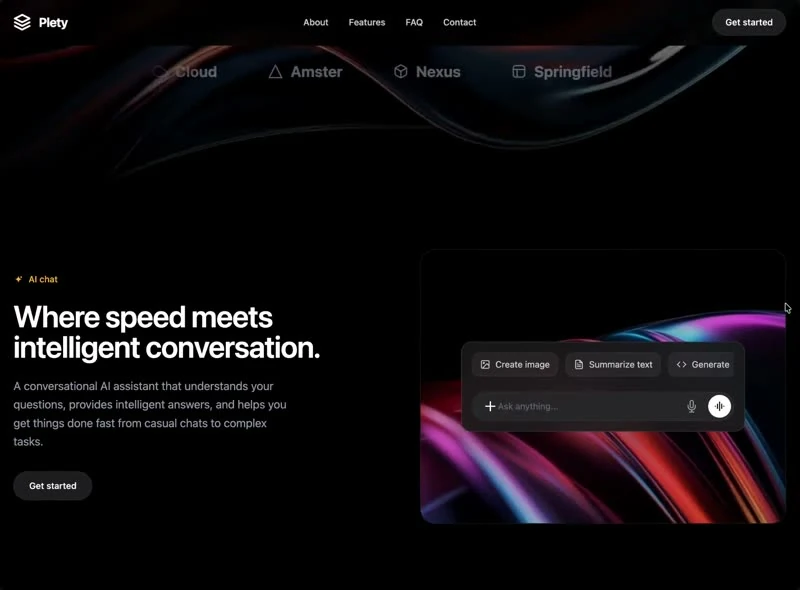 ClarionAI — KI & SaaS landingpage preview