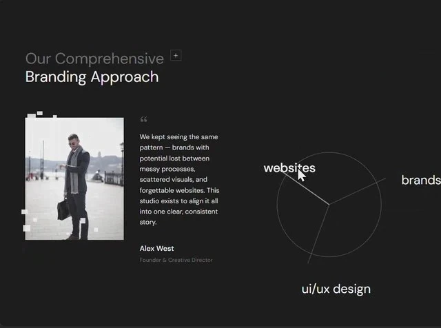 Radial Diagram — Agenturen & Studios feature-bereich preview