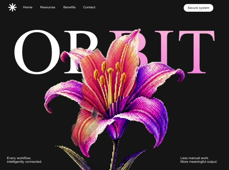 Orbit Flora — Lifestyle landingpage preview