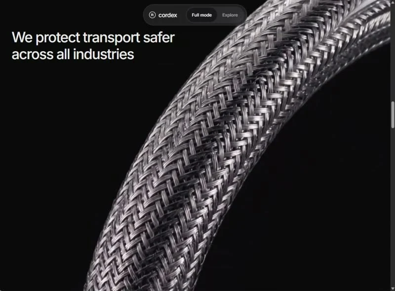 Cordex — Industrie landingpage preview