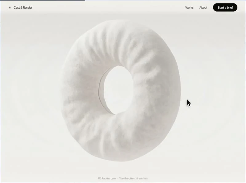 Cast and Render — 3D & Games landingpage preview
