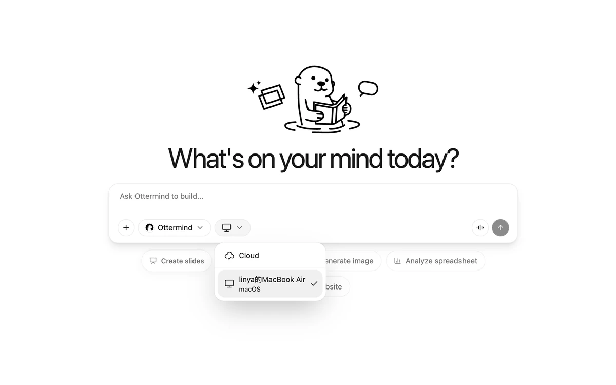 Ottermind Desktop preview