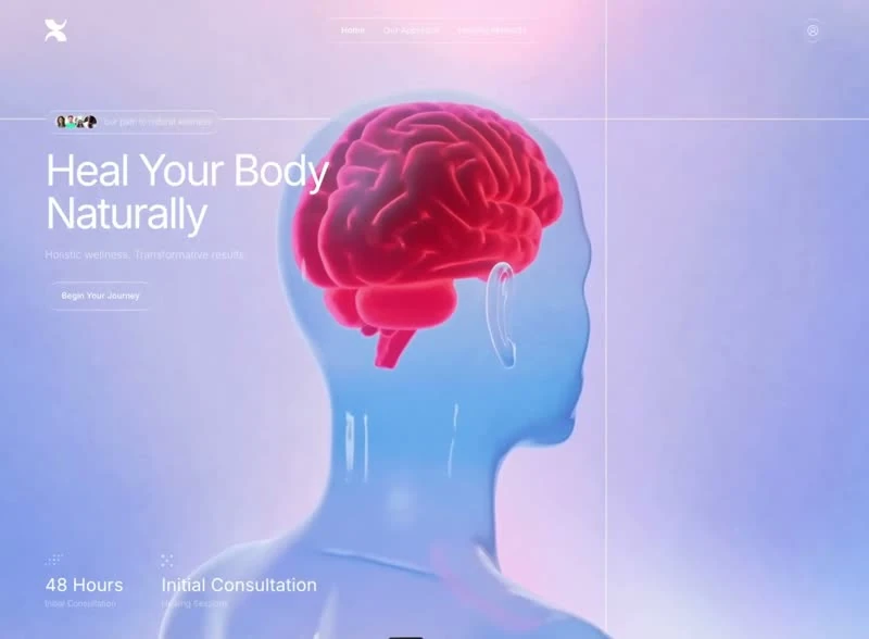 Mind-Body Healing — Gesundheit landingpage preview