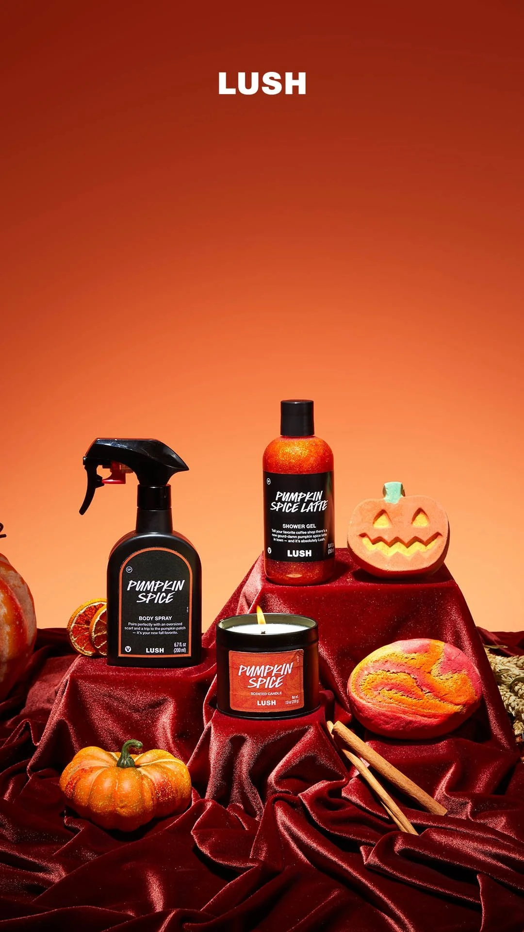 Autumn Product Lineup on Red Velvet