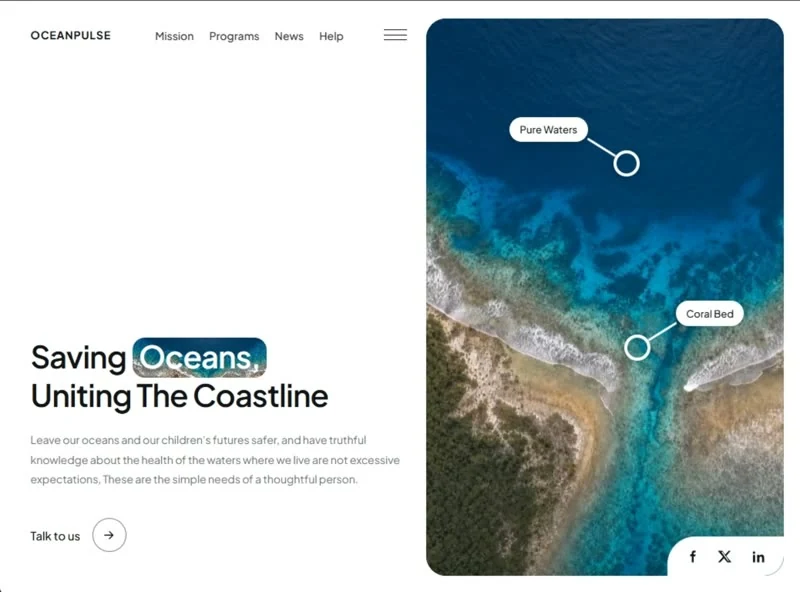 TrueEarth — Bildung & Community landingpage preview