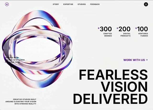 Creative Studio Agenturen & Studios Landingpage design preview