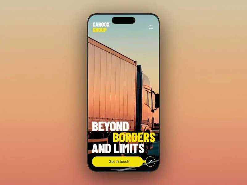 Cross-Border — Industrie landingpage preview