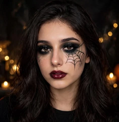 Spiderweb makeup