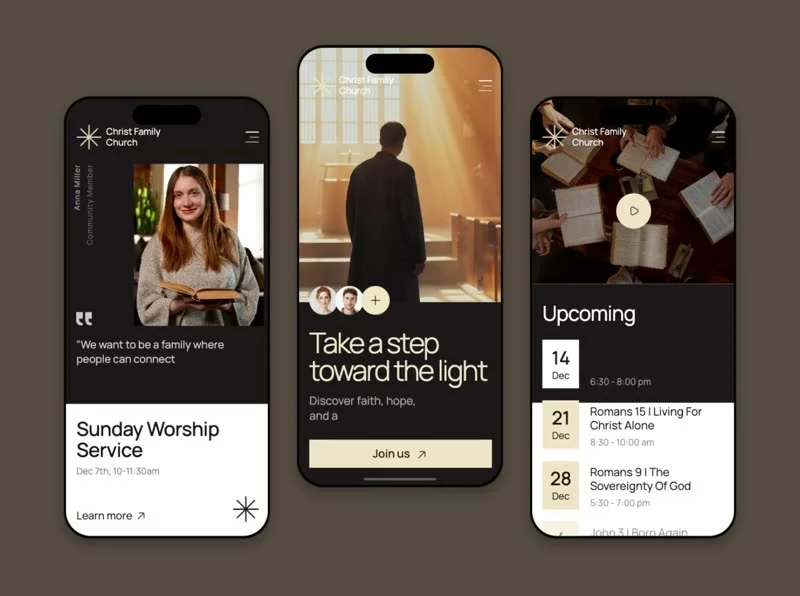 Church Community — Bildung & Community landingpage preview