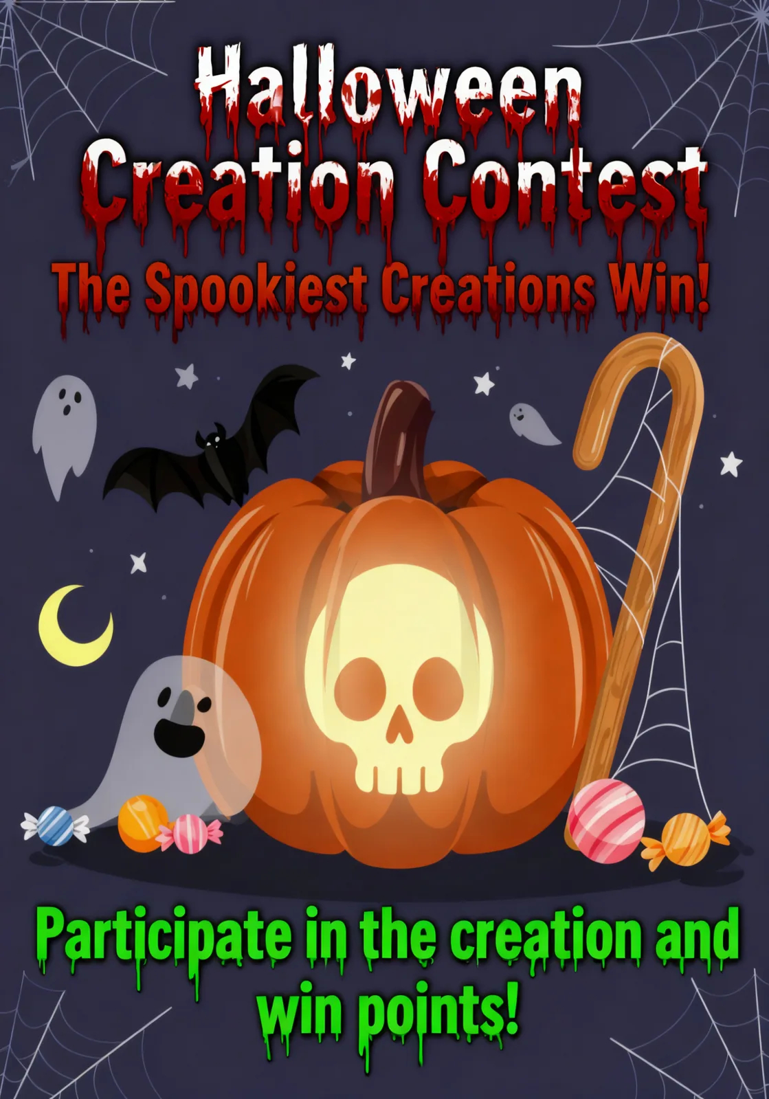 Halloween creation contest key visual