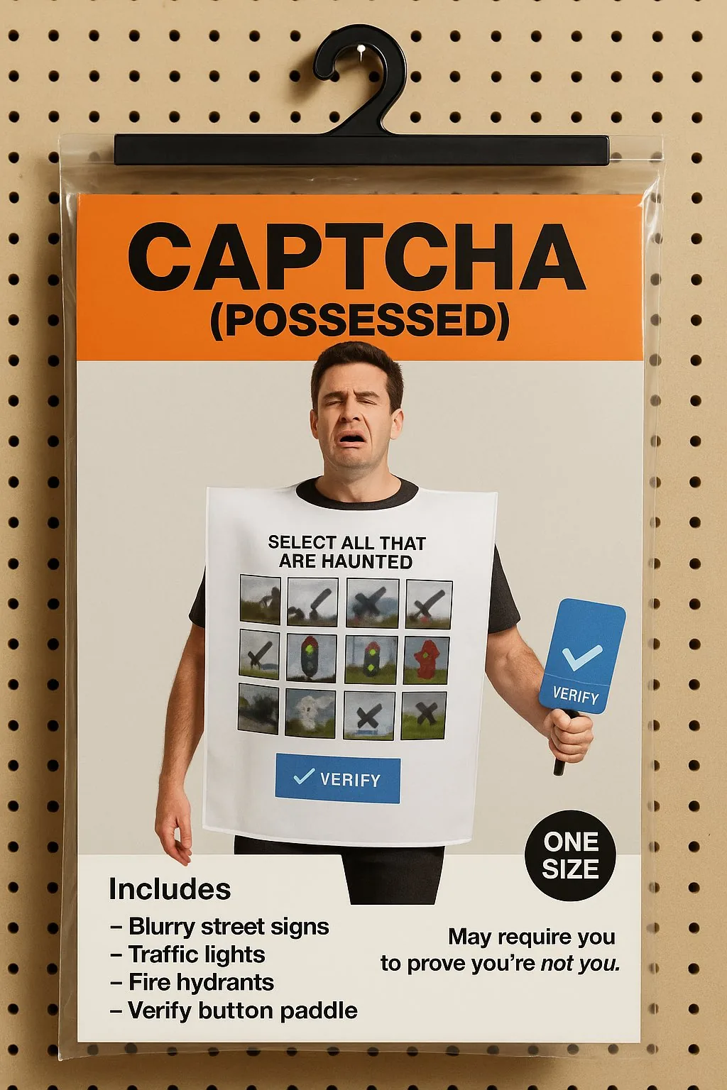 Novelty Halloween costume packaging