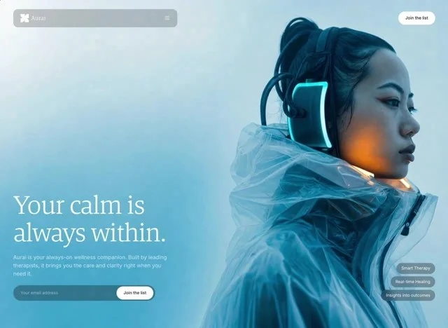 Wellness Hero Health Hero section design preview