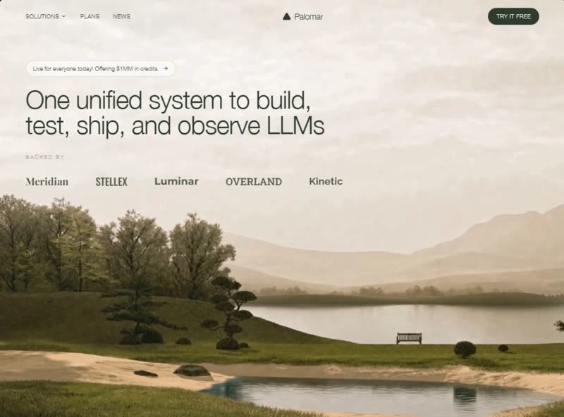 Palomar Labs — KI & SaaS landingpage preview