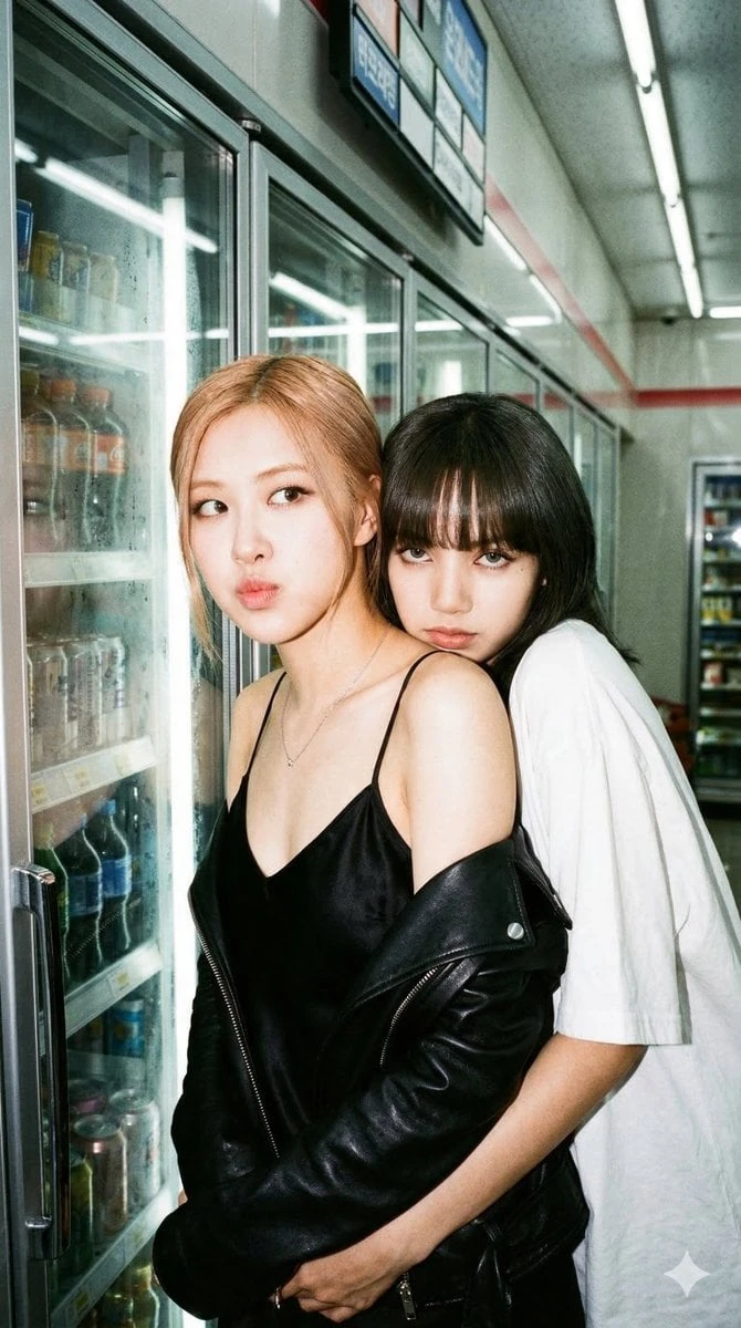 편의점에서 촬영한 두 여성