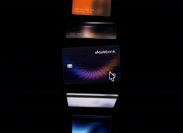 Animated Cards — Fintech feature-bereich preview