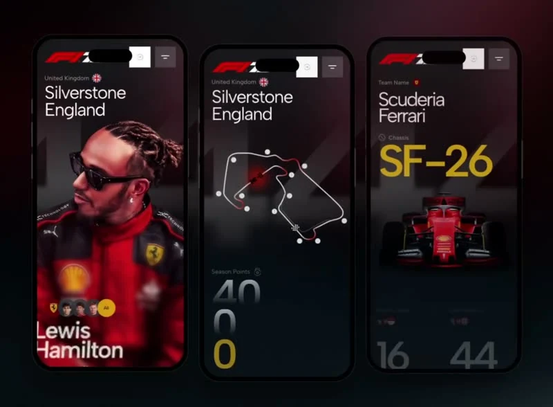 F1 Racing Hub — Lifestyle hero-bereich preview