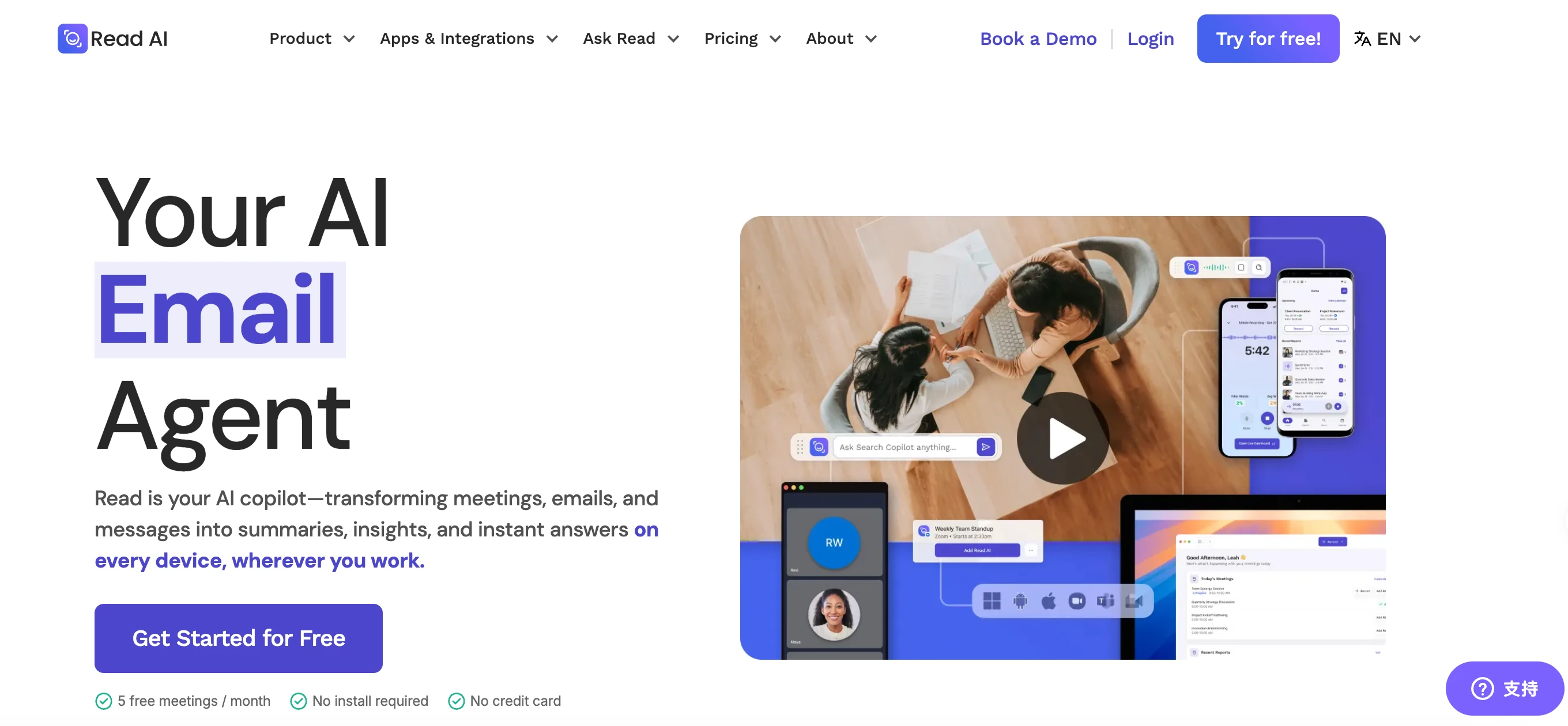 Read AI meeting workflow