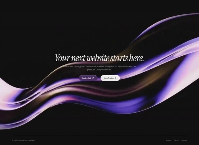 Liquid Glass CTA AI & SaaS Call to action design preview