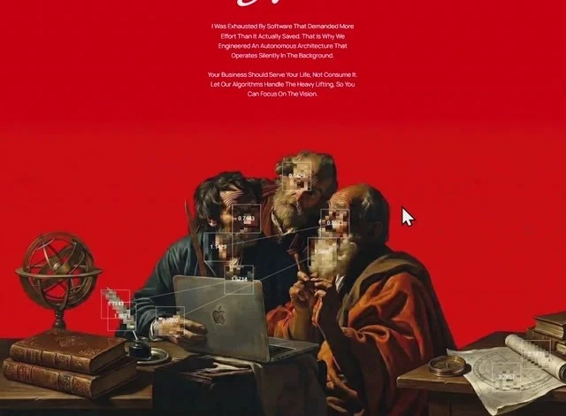 Tech-Noir About AI & SaaS About page design preview
