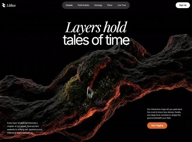 Interactive Discovery Industrie Hero-Bereich design preview
