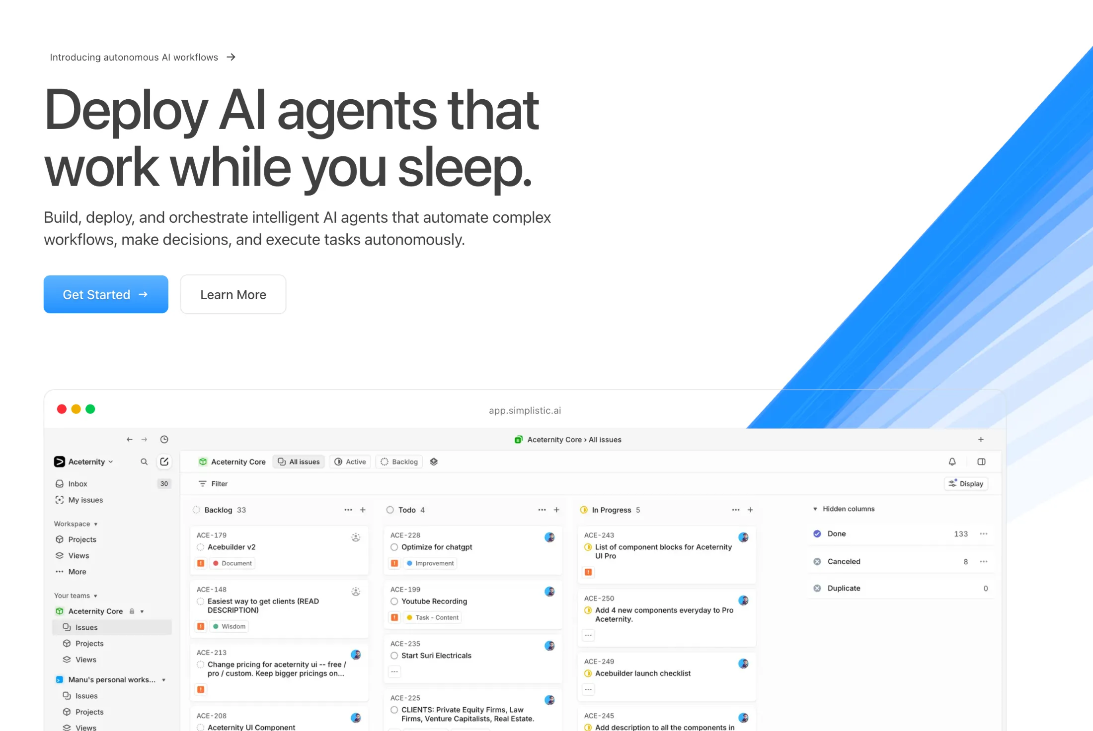 Simplistic SaaS Template