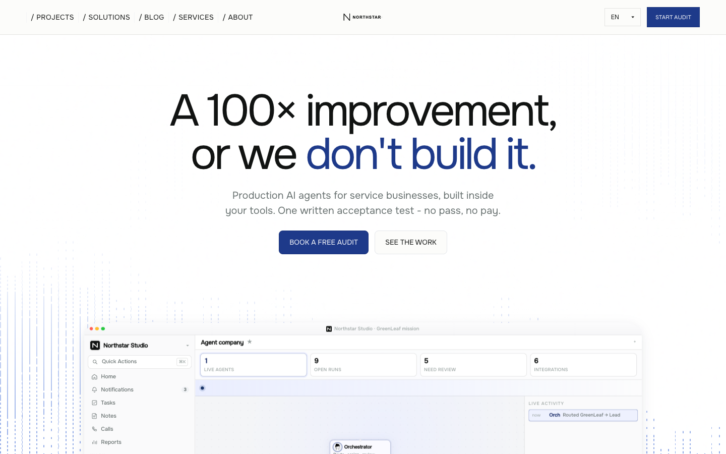 Northstar - AI Agency & Agent Studio Site
