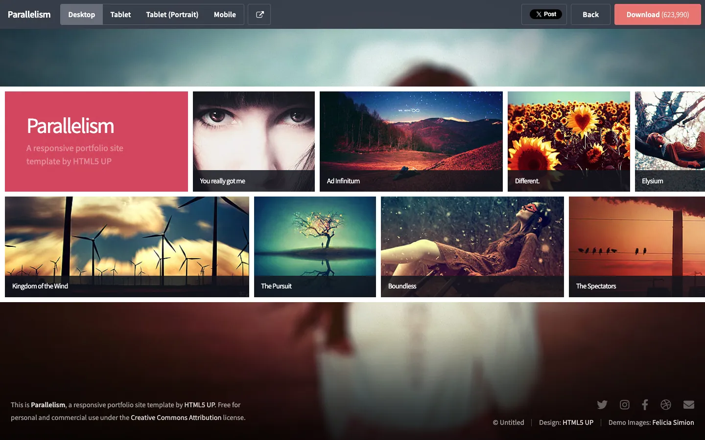 Parallelism website template, /parallelism page, part 1