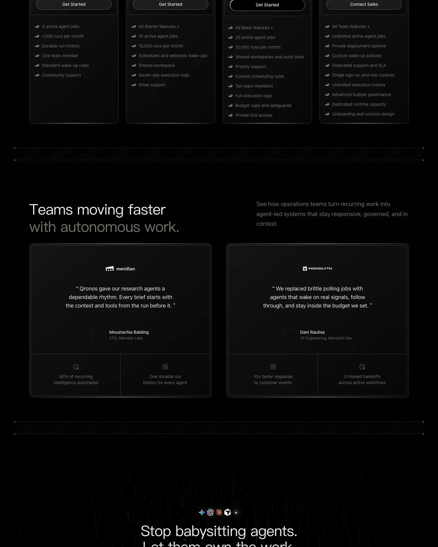 Qronos AI/SaaS Product Template website template, / page, part 4