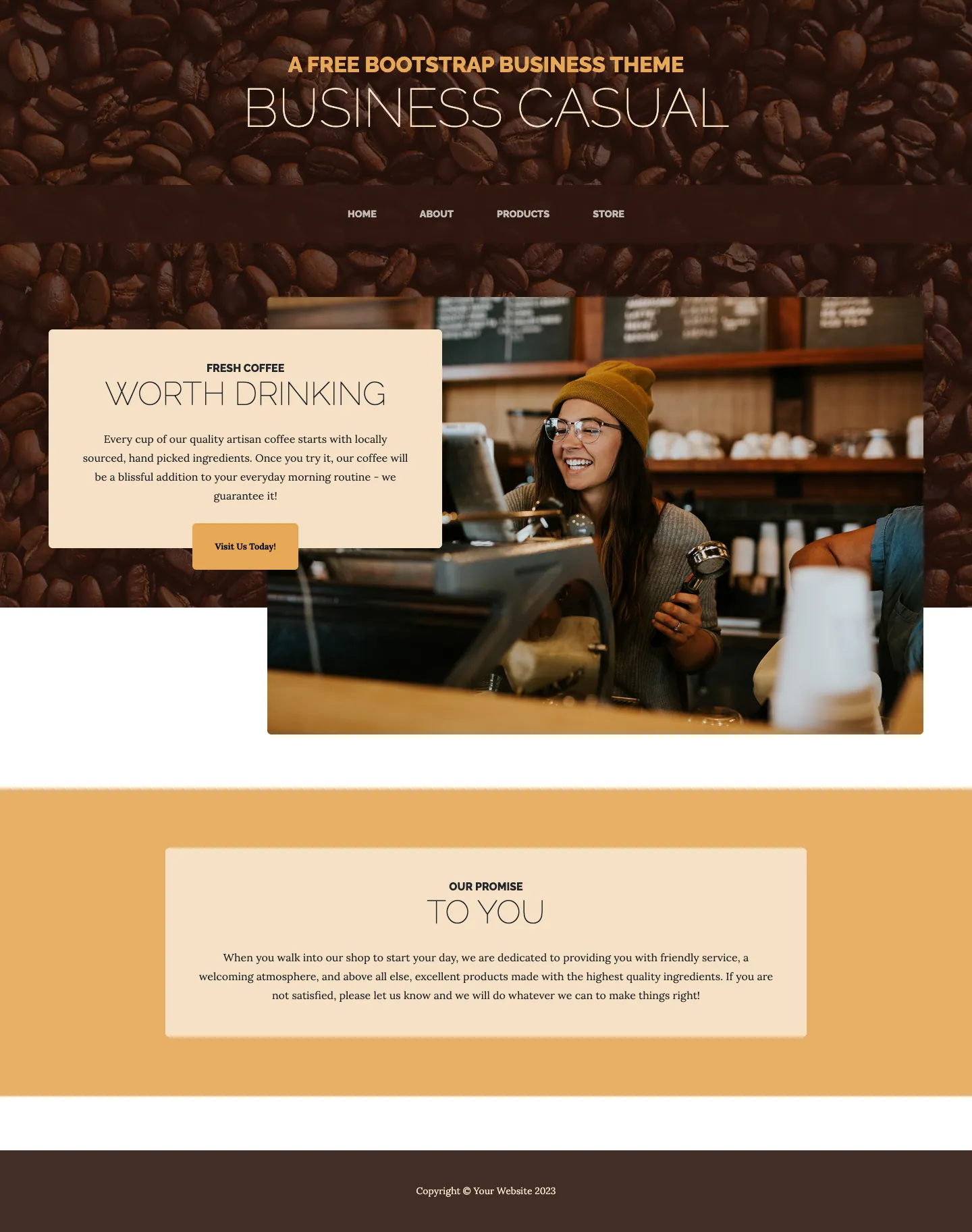 Business Casual website template, /startbootstrap-business-casual/ page, part 1